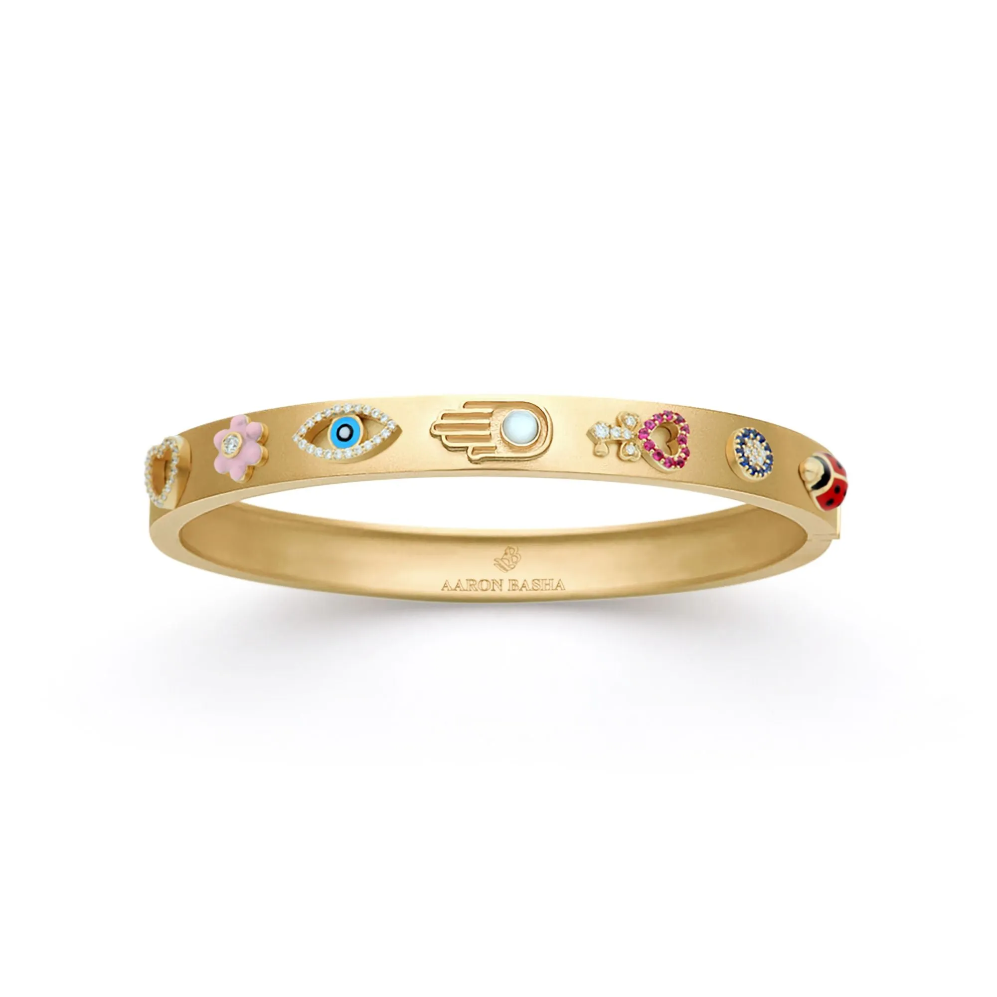 Veronica Custom Bangle in 14K Yellow Gold sold by Aaron Basha
