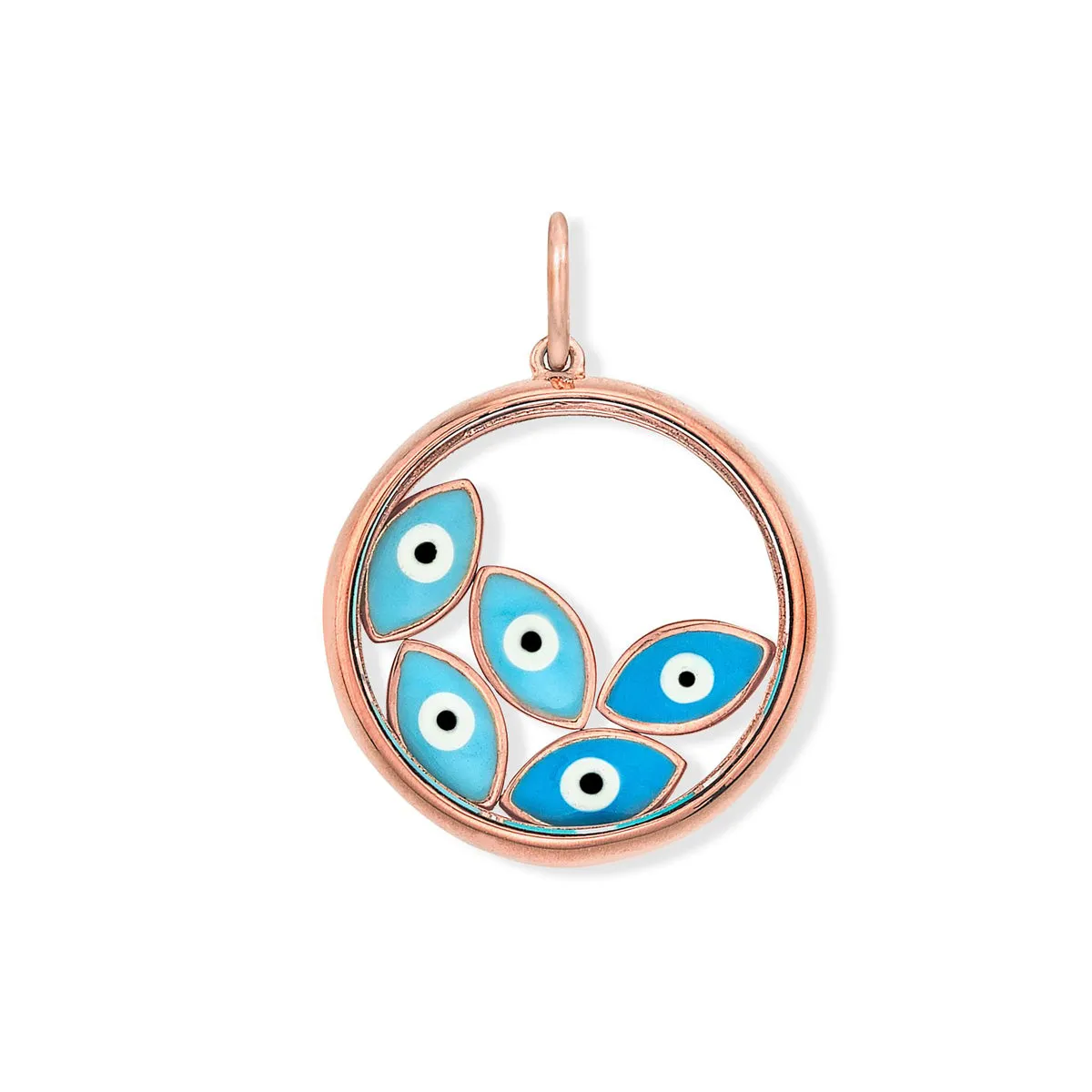 The Keren Floating Eye Charm Necklace sold by Aaron Basha product image thumbnail 3