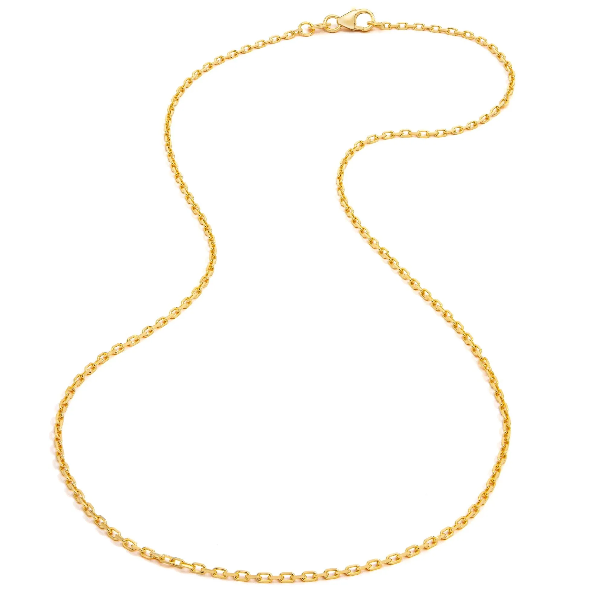 18K Yellow Gold Small Link Necklace sold by Aaron Basha