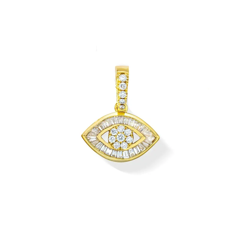 Baguette Diamond Eye Charm sold by Aaron Basha