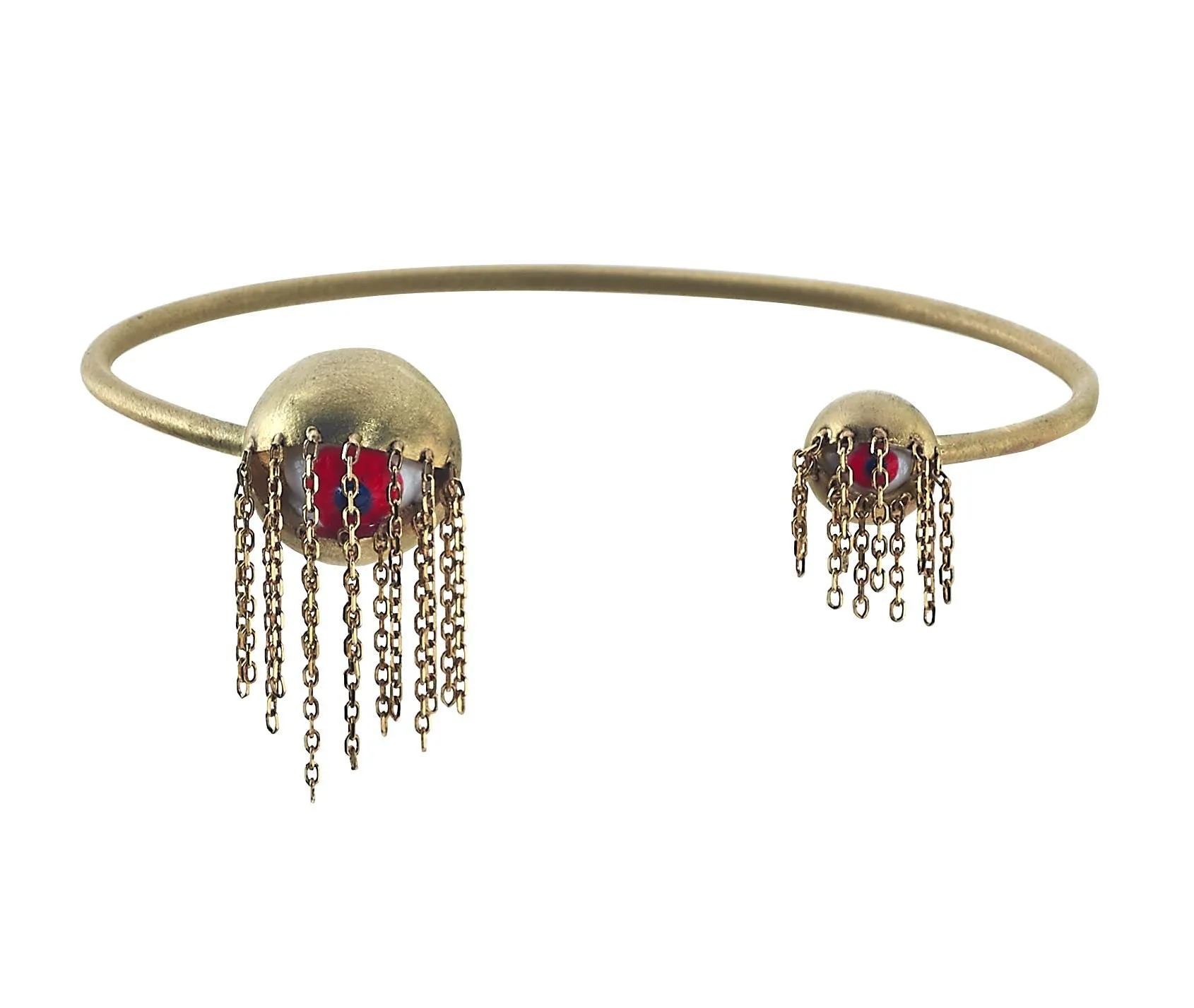 Shoosha Fringe Eye Cuff sold by Aaron Basha