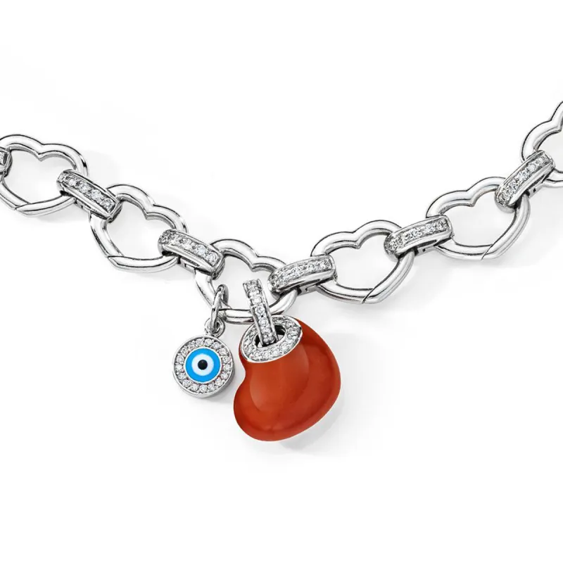 Heart Bracelet with Charms sold by Aaron Basha