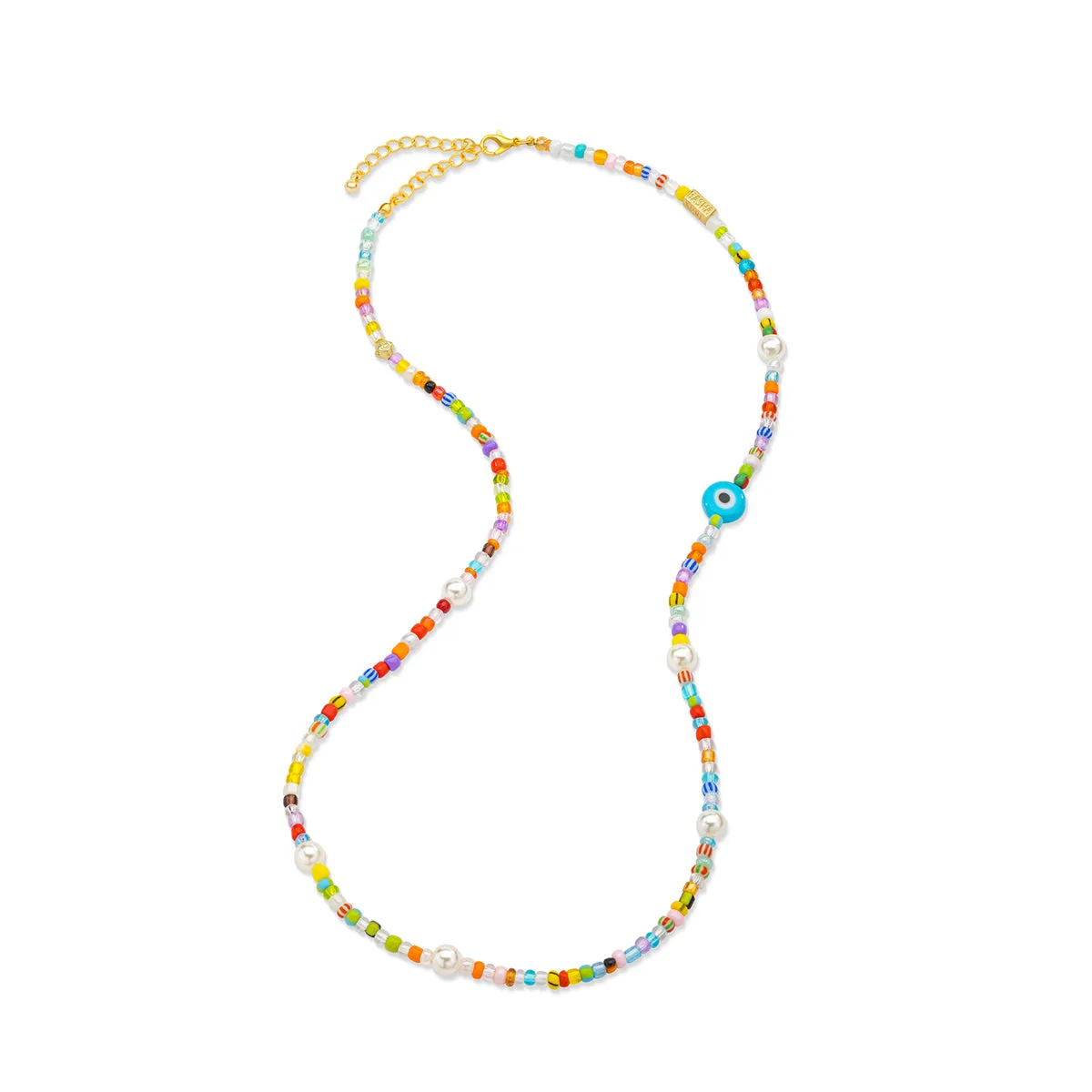 Colorful Beaded Eye Necklace sold by Aaron Basha