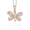 18K Baguette Diamond Butterfly Rose Gold Charm - Pre Order sold by Aaron Basha