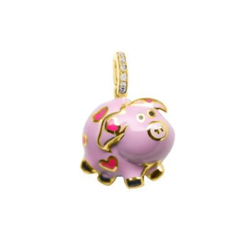 Pig with Fluorescent Hearts sold by Aaron Basha