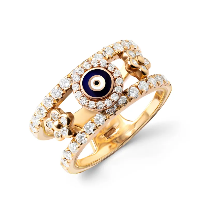 Double Decker Eye Ring sold by Aaron Basha