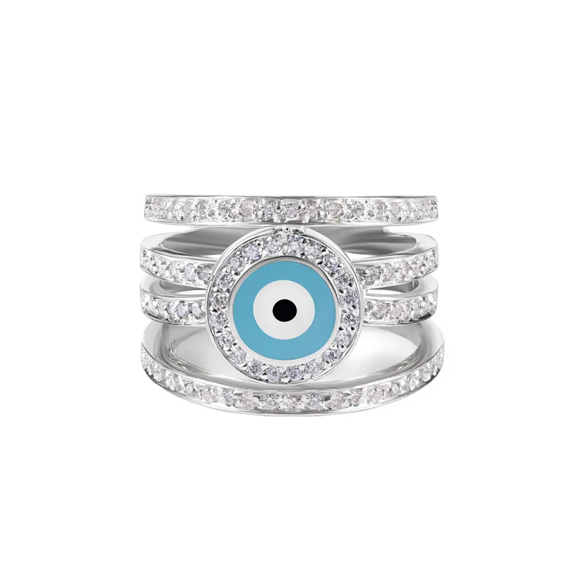 Spiral Evil Eye Ring sold by Aaron Basha
