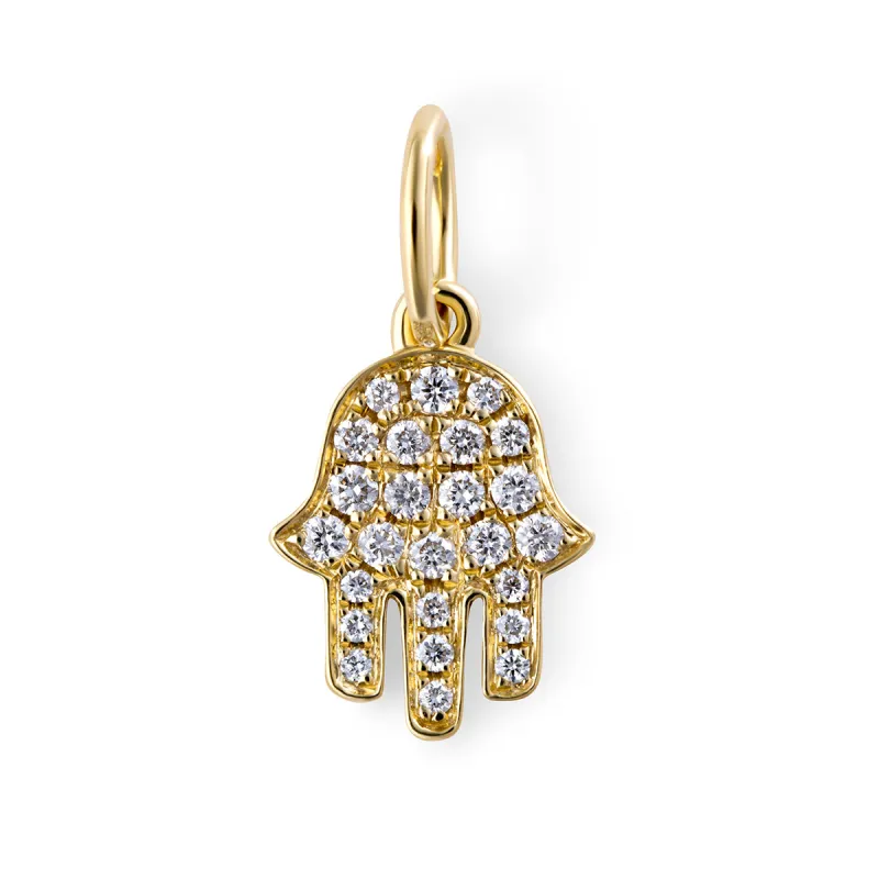 Pave Diamond Hamsa sold by Aaron Basha