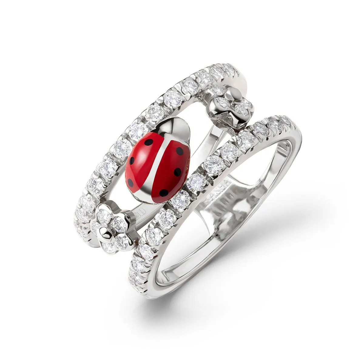 Double Decker Ladybug Ring sold by Aaron Basha