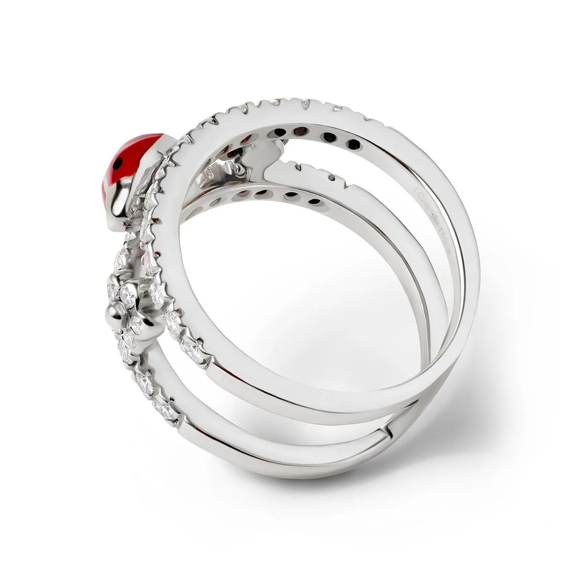 Double Decker Ladybug Ring sold by Aaron Basha product image thumbnail 2