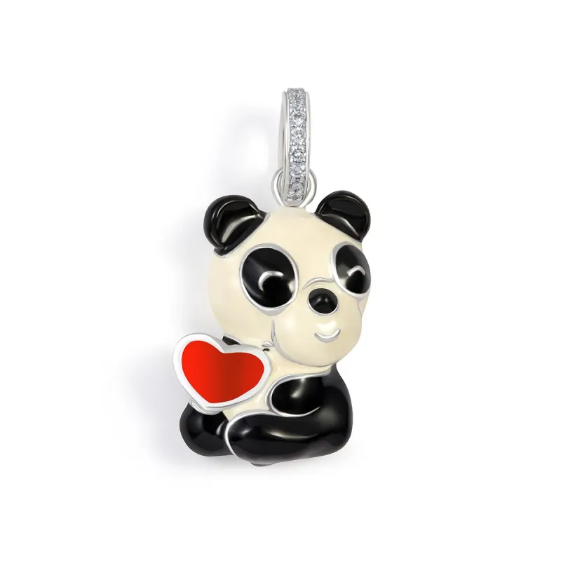 Panda Holding Red Heart sold by Aaron Basha