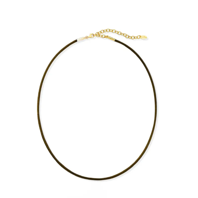 Brown Leather Necklace sold by Aaron Basha