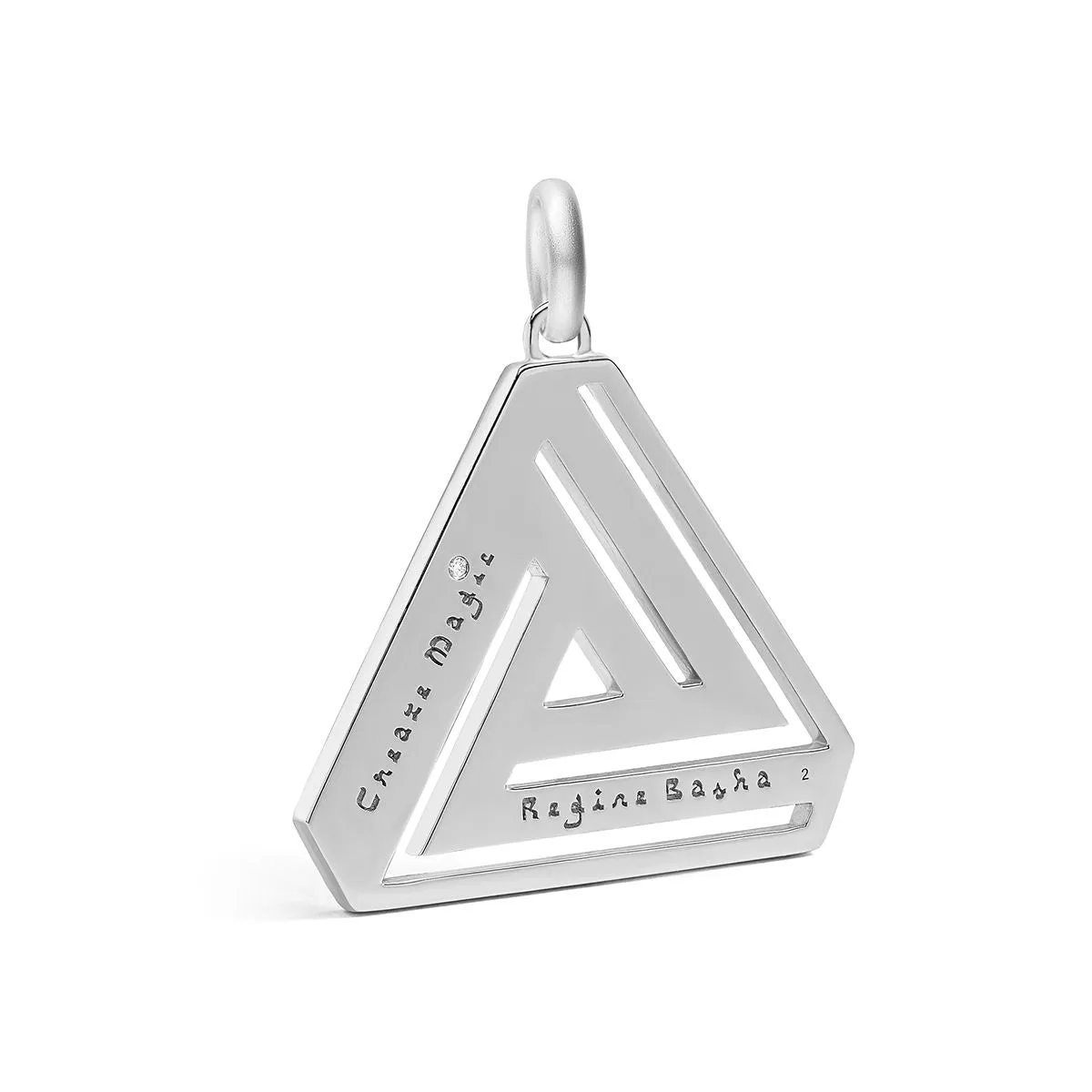 Large Silver Abracadabra Triangle Simple Series 4 sold by Aaron Basha product image thumbnail 3