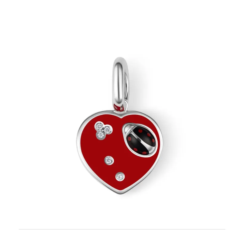 Flat Ladybug Heart sold by Aaron Basha