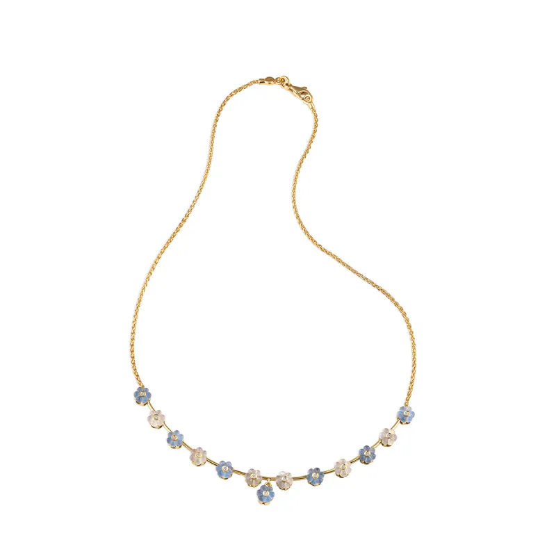 Crystal Flower Necklace sold by Aaron Basha