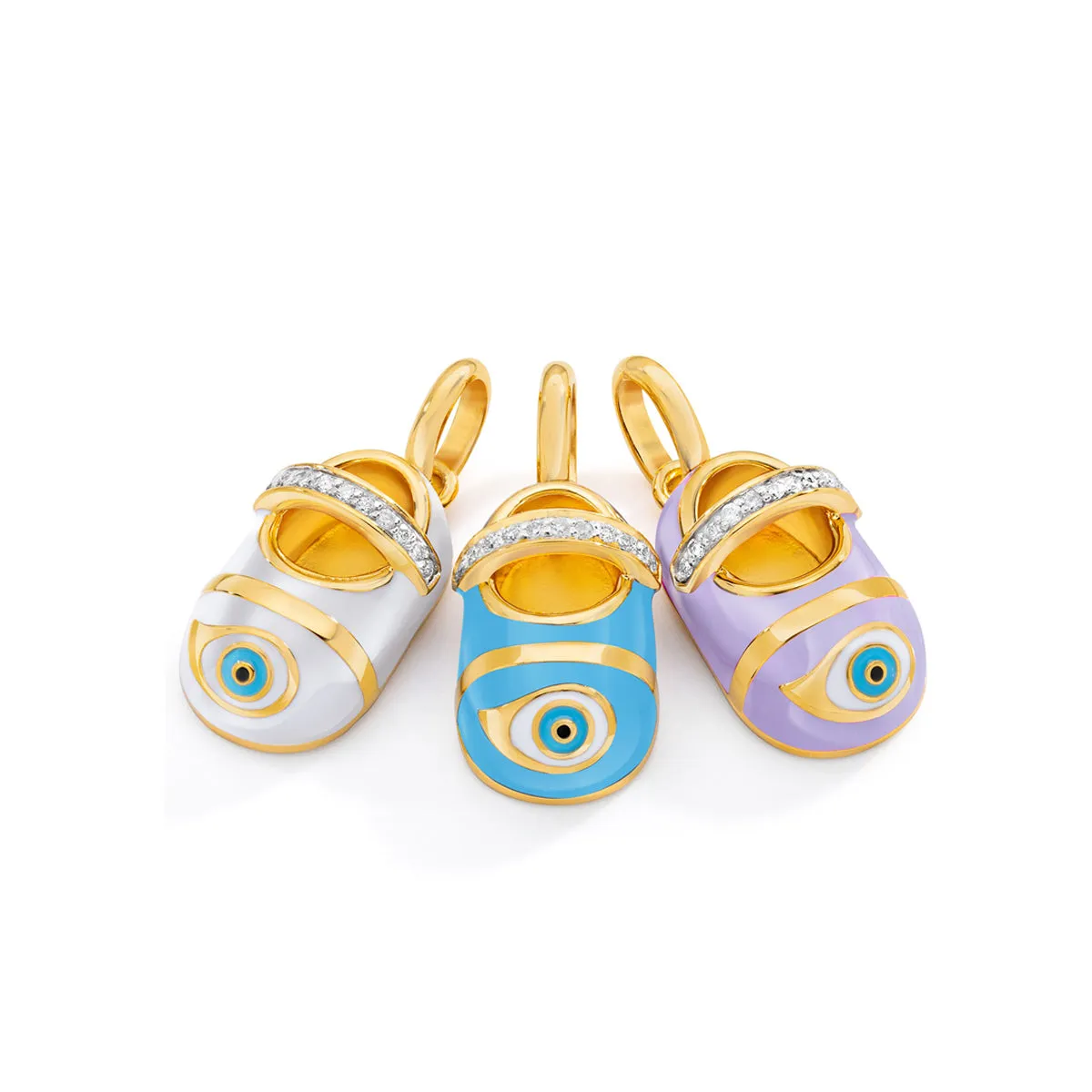 Vermeil Lilac Mini Evil Eye Shoe sold by Aaron Basha product image thumbnail 2