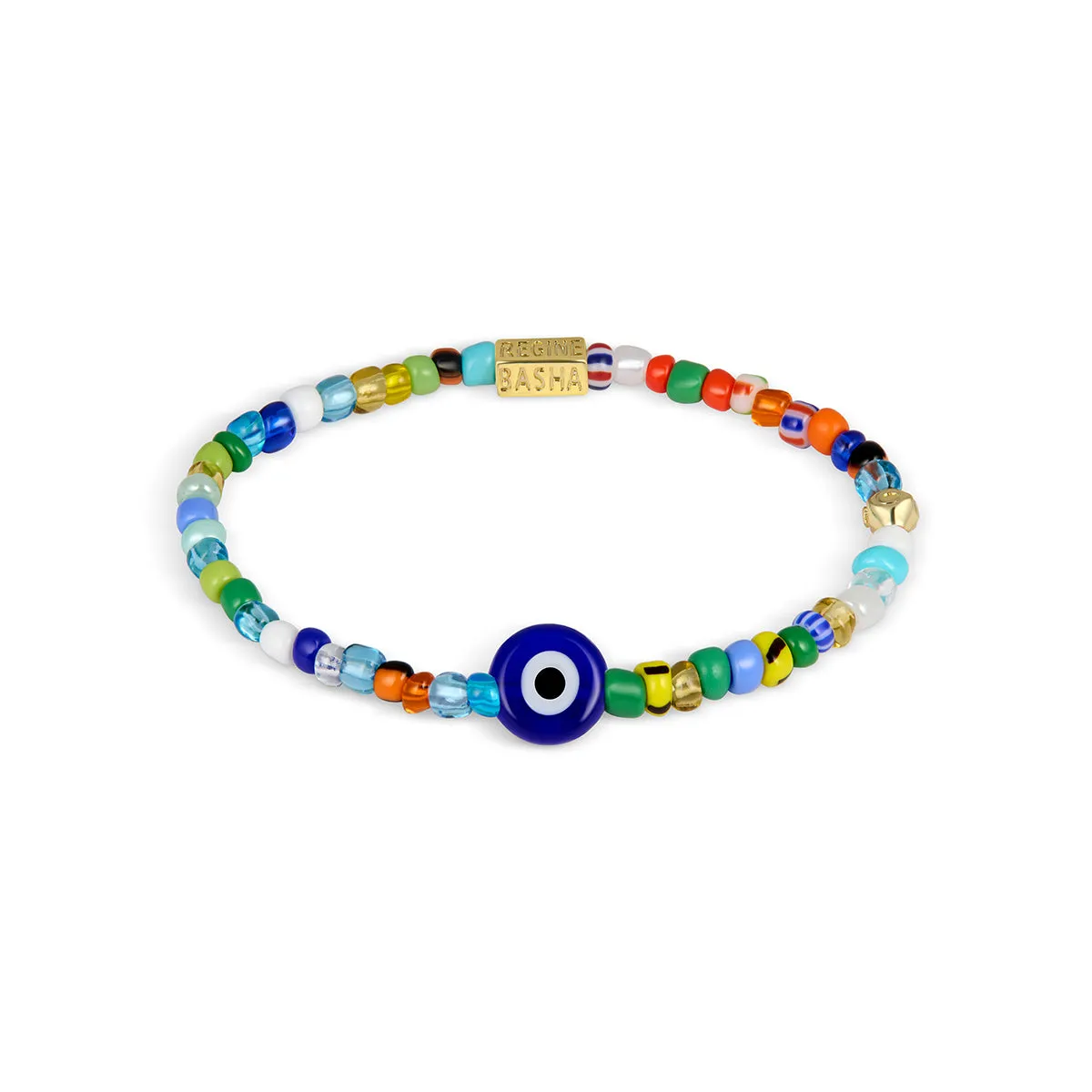 Men's Blue Beaded Stretch Bracelet sold by Aaron Basha