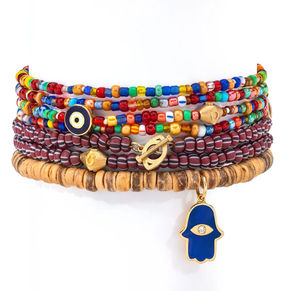 Tulum Stack-Bracelets are priced Individually sold by Aaron Basha