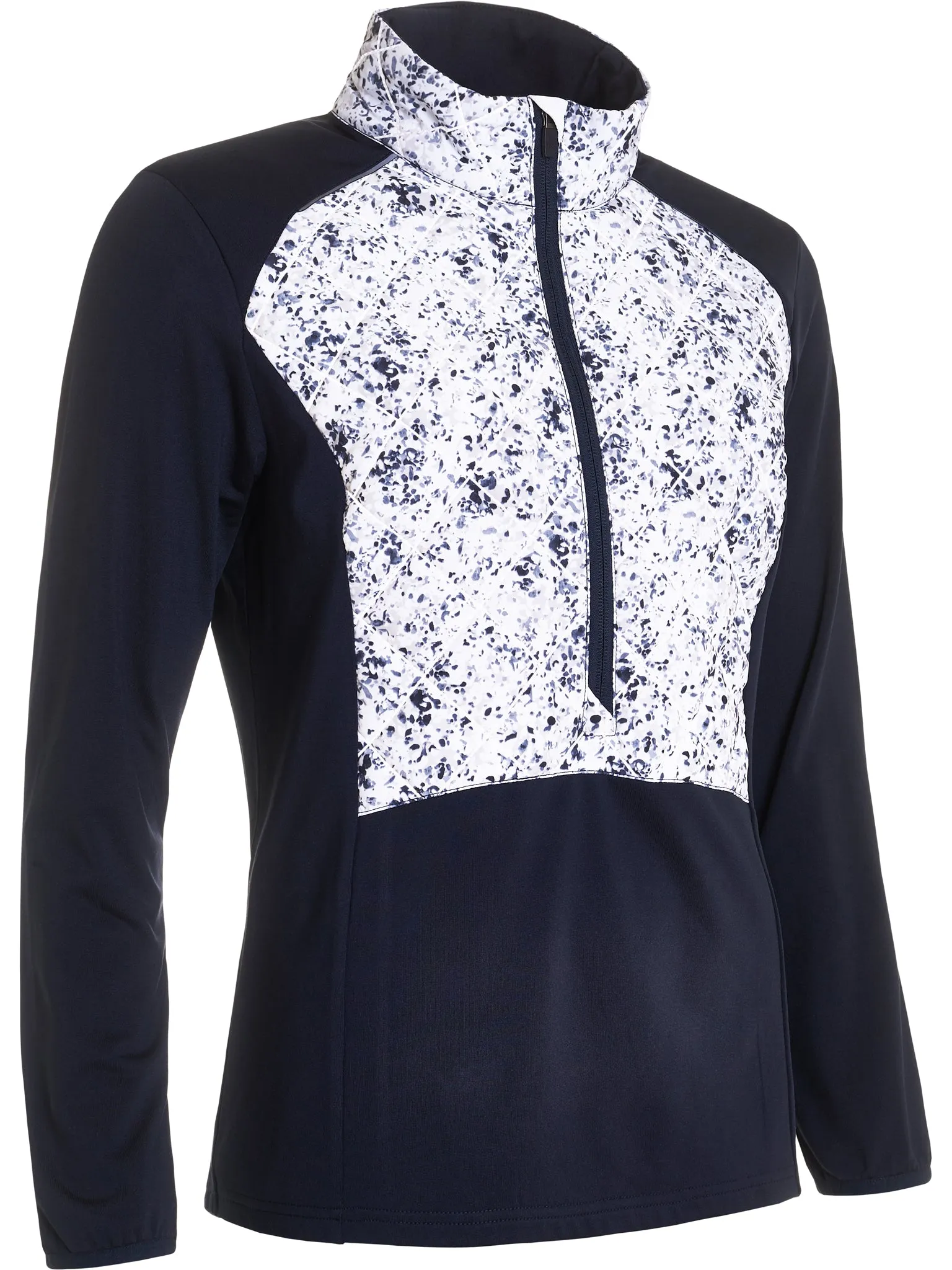 Women’s Troon Warm and Windproof Hybrid Half-Zip Jacket sold by Abacus Sportswear