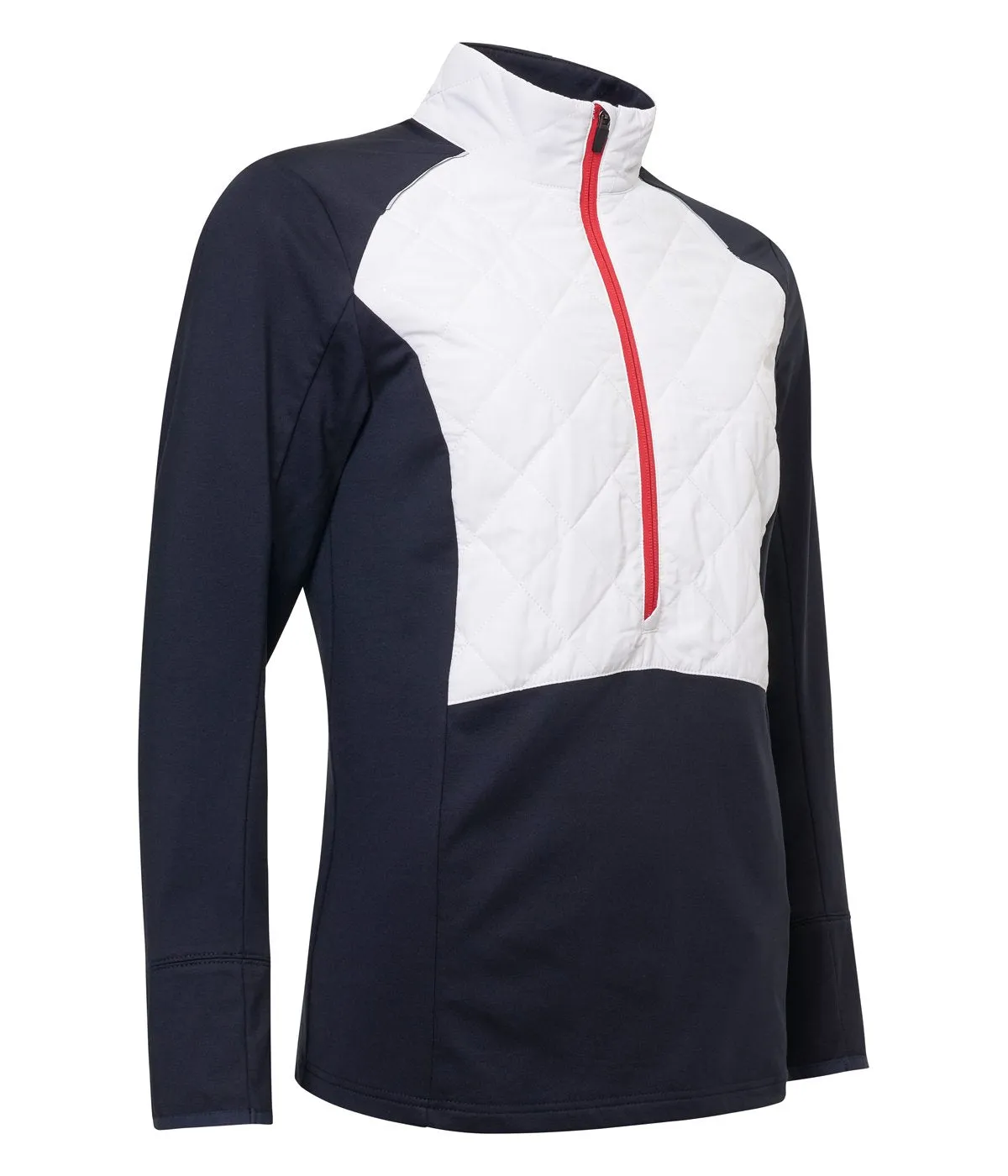 Women’s Troon Warm and Windproof Hybrid Half-Zip Jacket sold by Abacus Sportswear product image thumbnail 3
