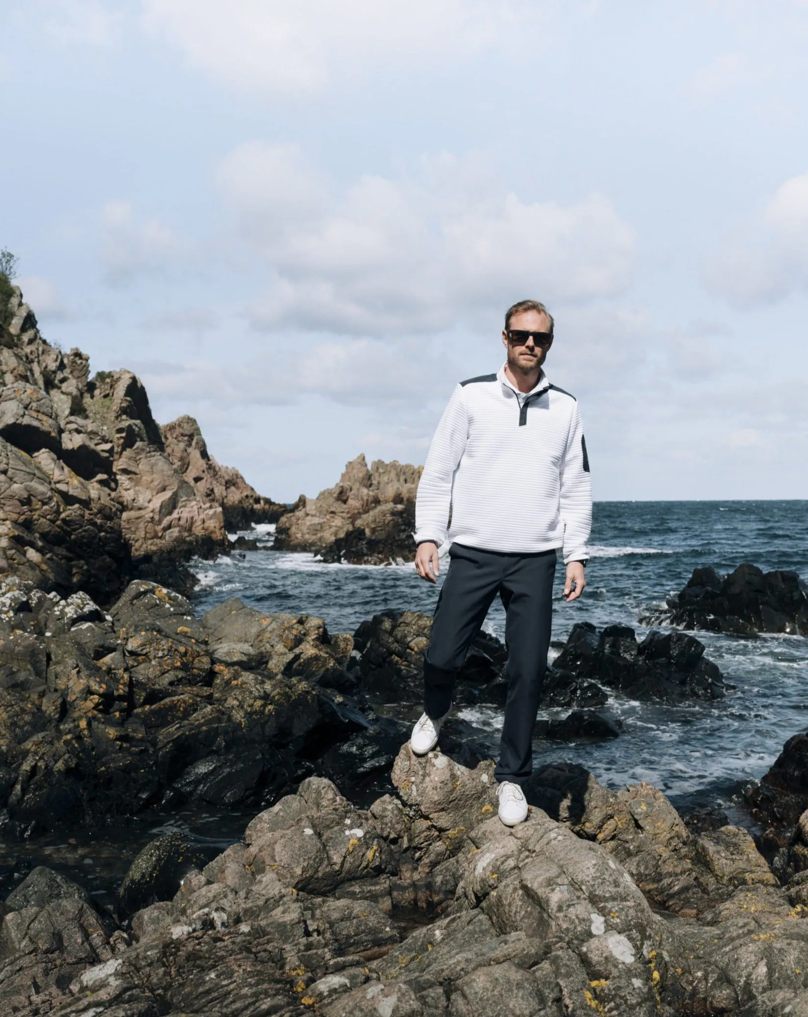 Men Budock 1/2 zip Fleece Sweater sold by Abacus Sportswear product image thumbnail 3