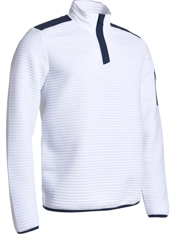 Men Budock 1/2 zip Fleece Sweater made by Abacus Sportswear