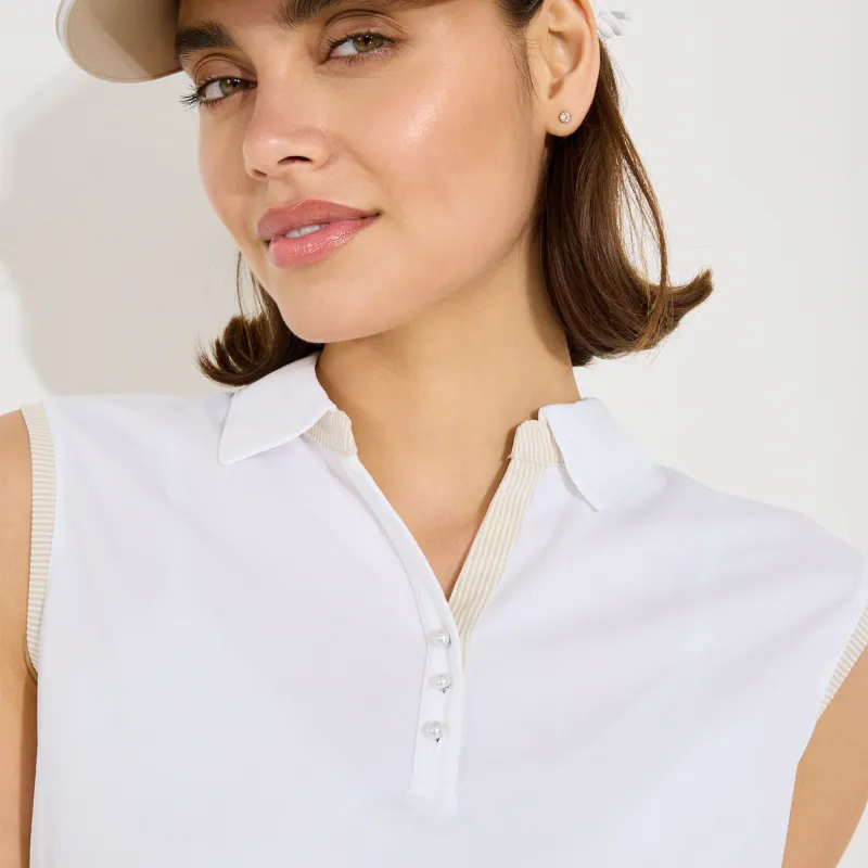 Women Bovey Drycool Sleeveless polo made by Abacus Sportswear