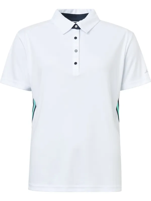 Women Cherry stripe polo sold by Abacus Sportswear