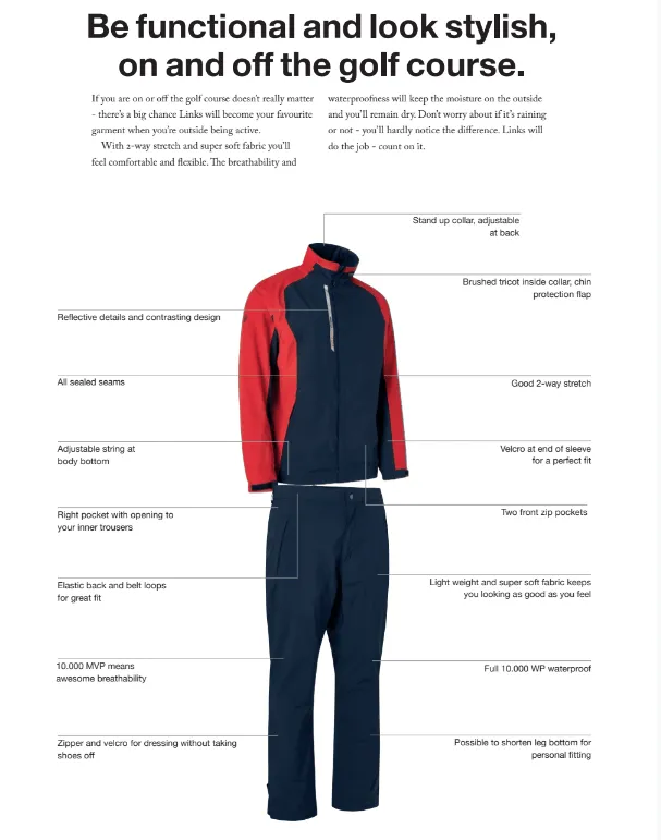 Women Links rain trousers sold by Abacus Sportswear product image thumbnail 4