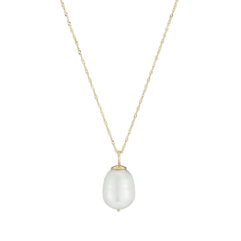 Baroque Pearl Drop Necklace sold by Ariel Gordon Jewelry