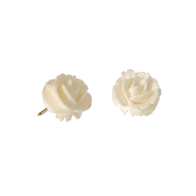 Carved Flower Earrings sold by Ariel Gordon Jewelry