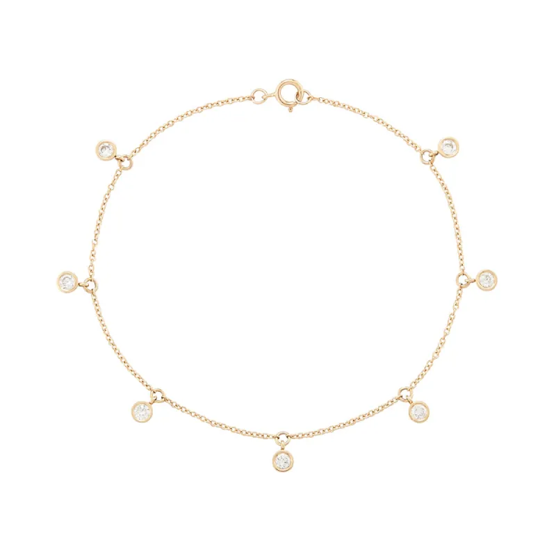 Diamond Droplet Bracelet sold by Ariel Gordon Jewelry