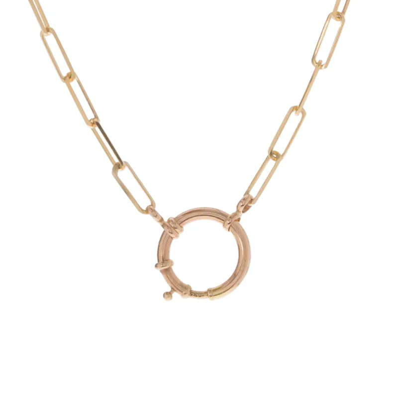 Paperclip Chain with Charm Holder sold by Ariel Gordon Jewelry