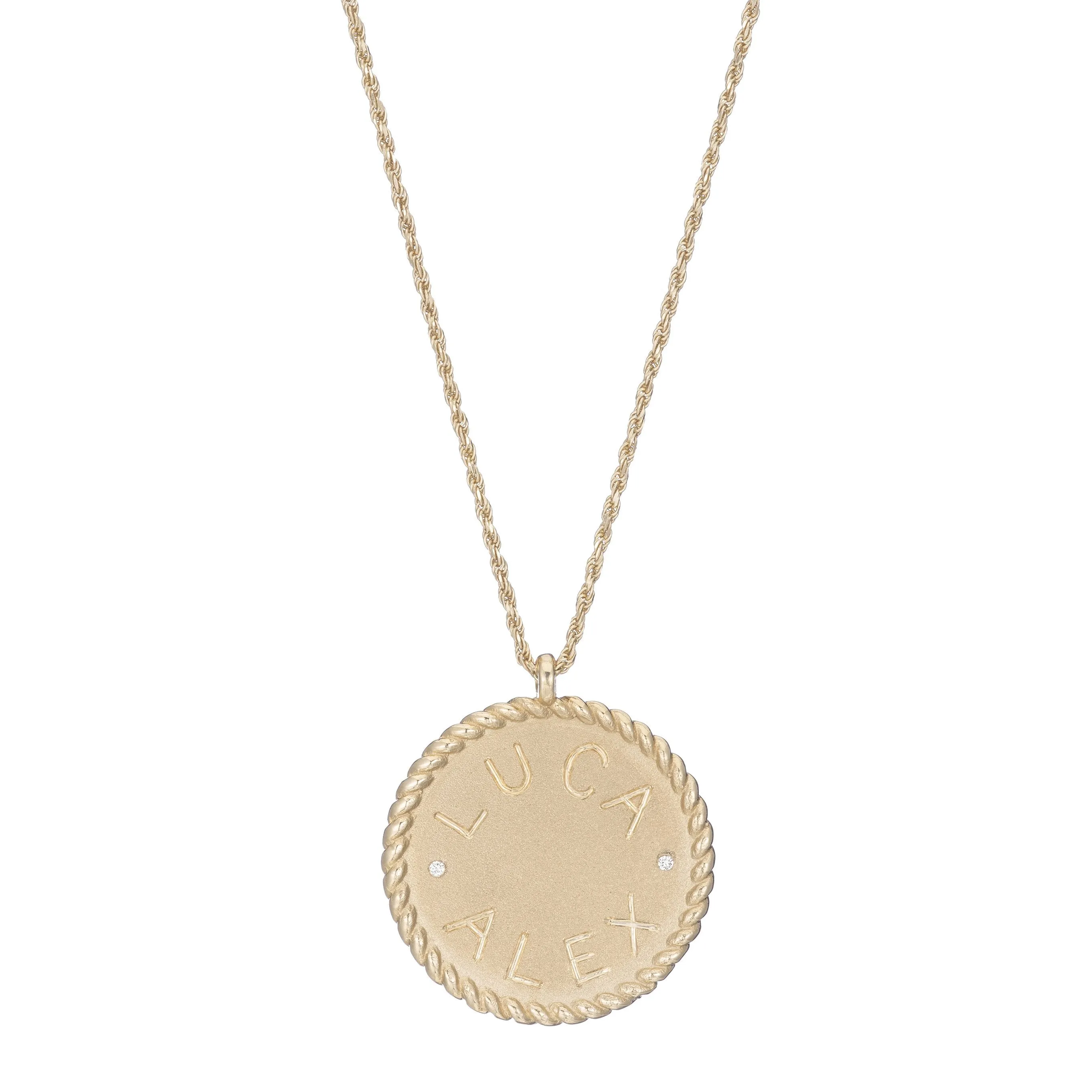 Imperial Disc Pendant Necklace sold by Ariel Gordon Jewelry