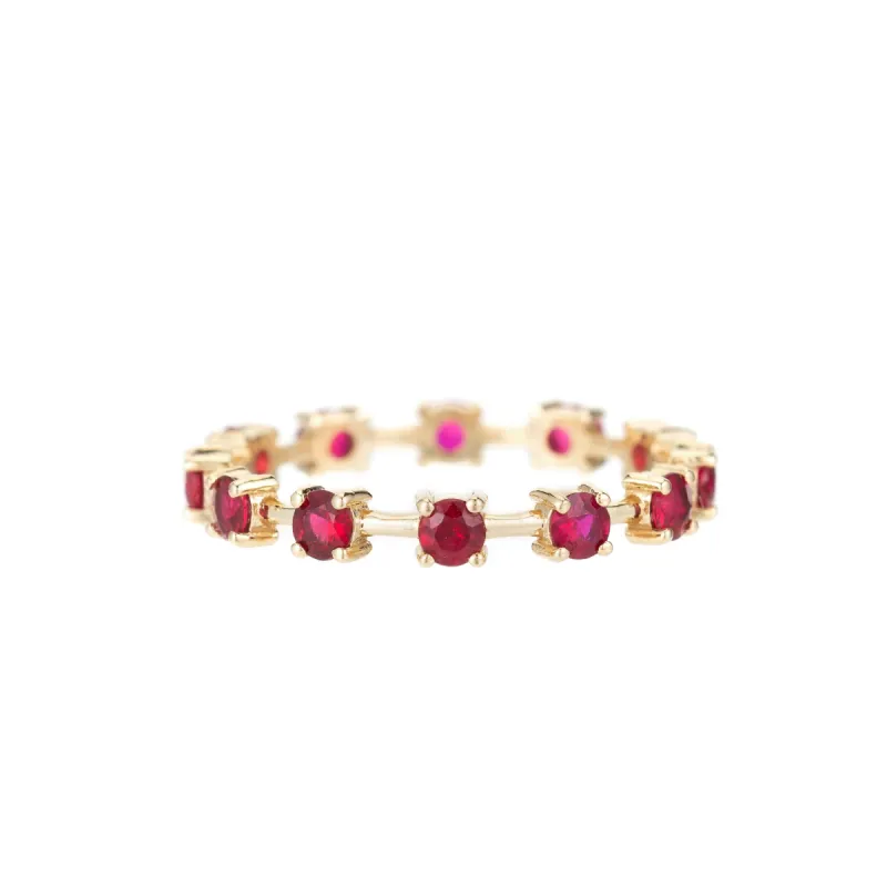 Ruby Tennis Eternity Band sold by Ariel Gordon Jewelry