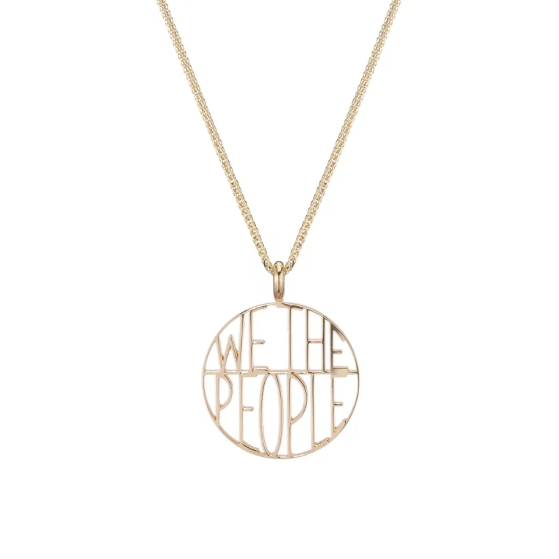 We the People Token Pendant sold by Ariel Gordon Jewelry
