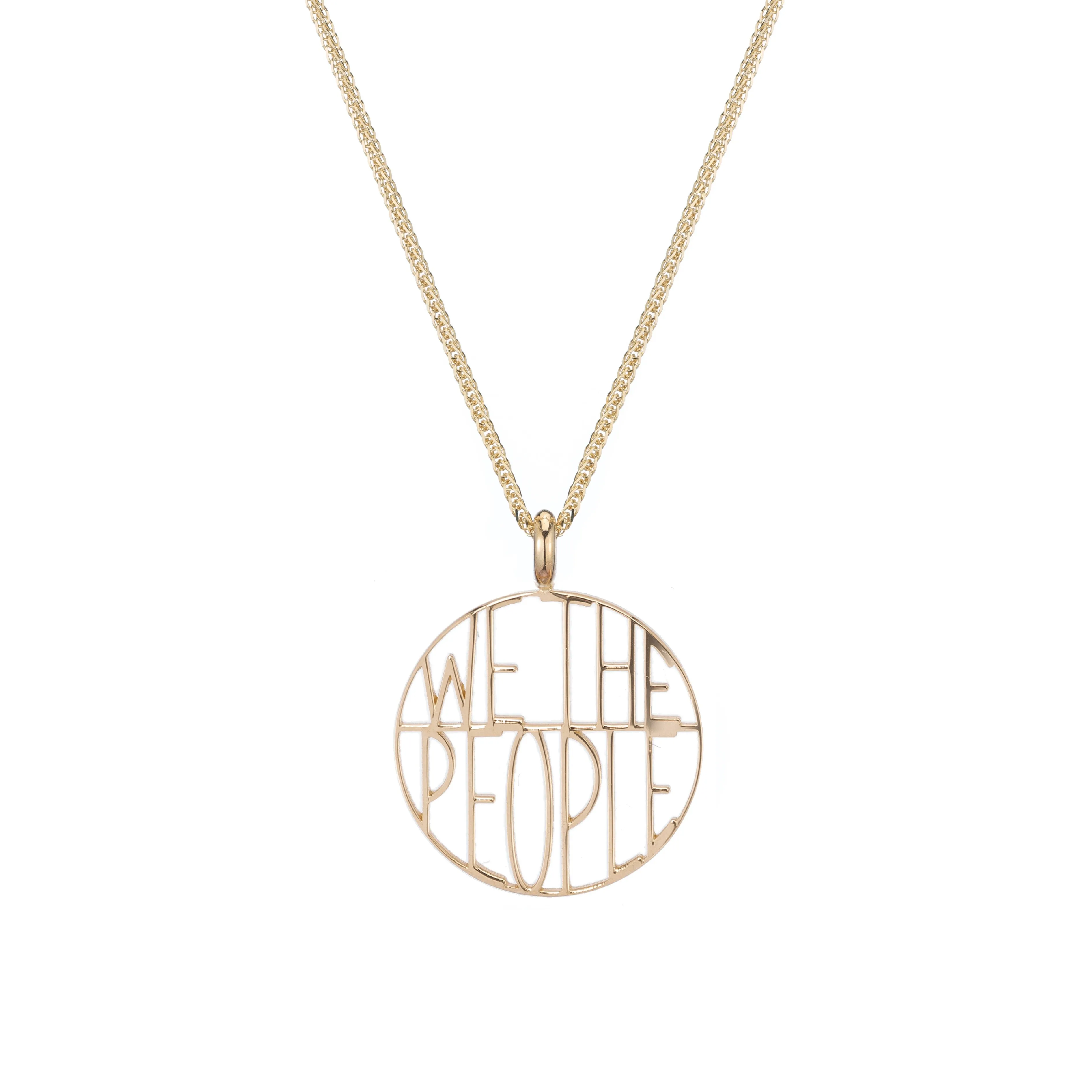 We the People Token Pendant sold by Ariel Gordon Jewelry