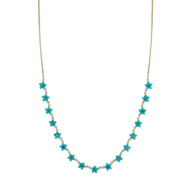 Turquoise and Tourmaline Aurora Necklace sold by Ariel Gordon Jewelry