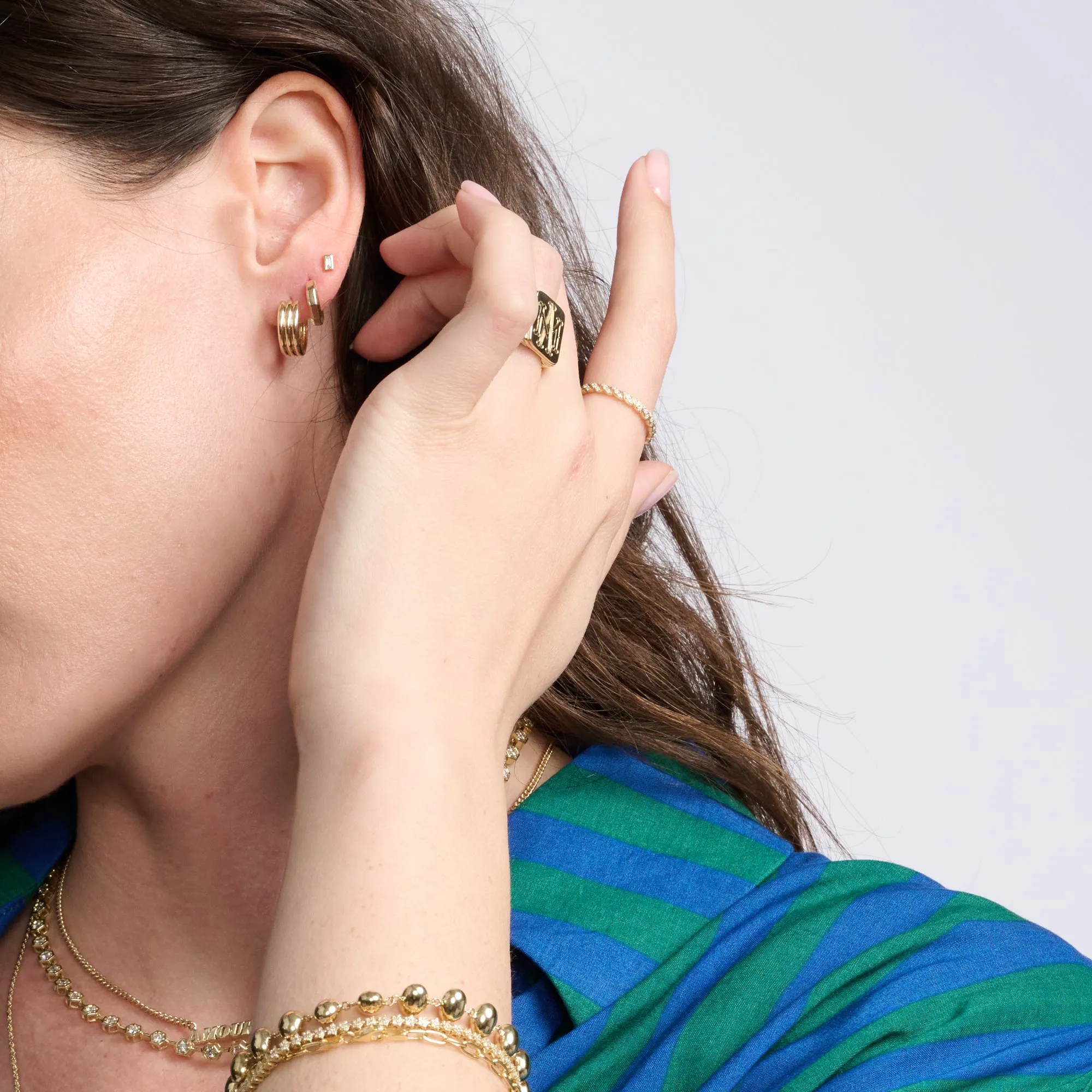 Hex Huggies sold by Ariel Gordon Jewelry product image thumbnail 5