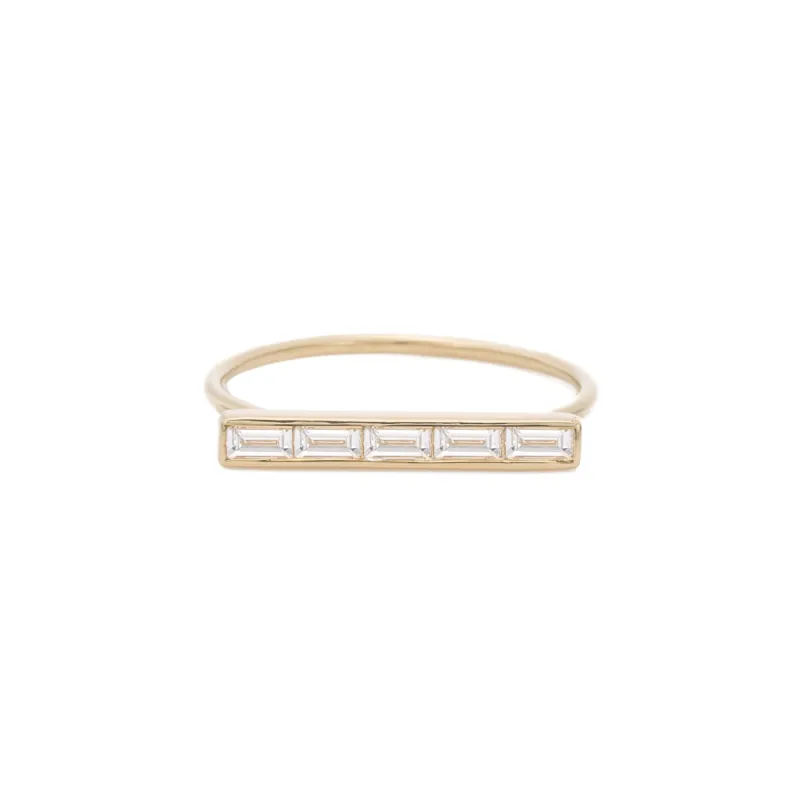 Baguette Diamond Ring sold by Ariel Gordon Jewelry