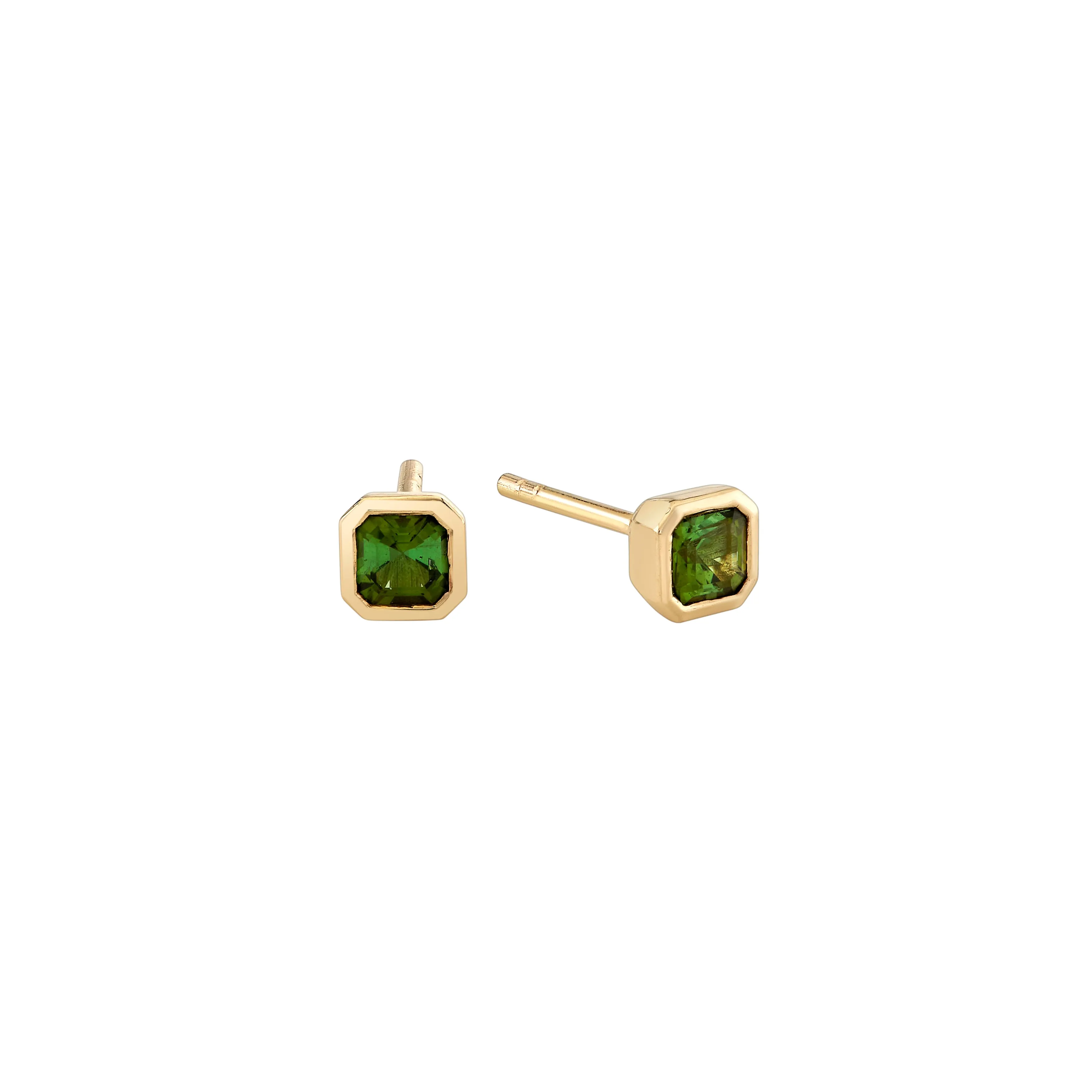 Petite Fern Asscher Studs sold by Ariel Gordon Jewelry