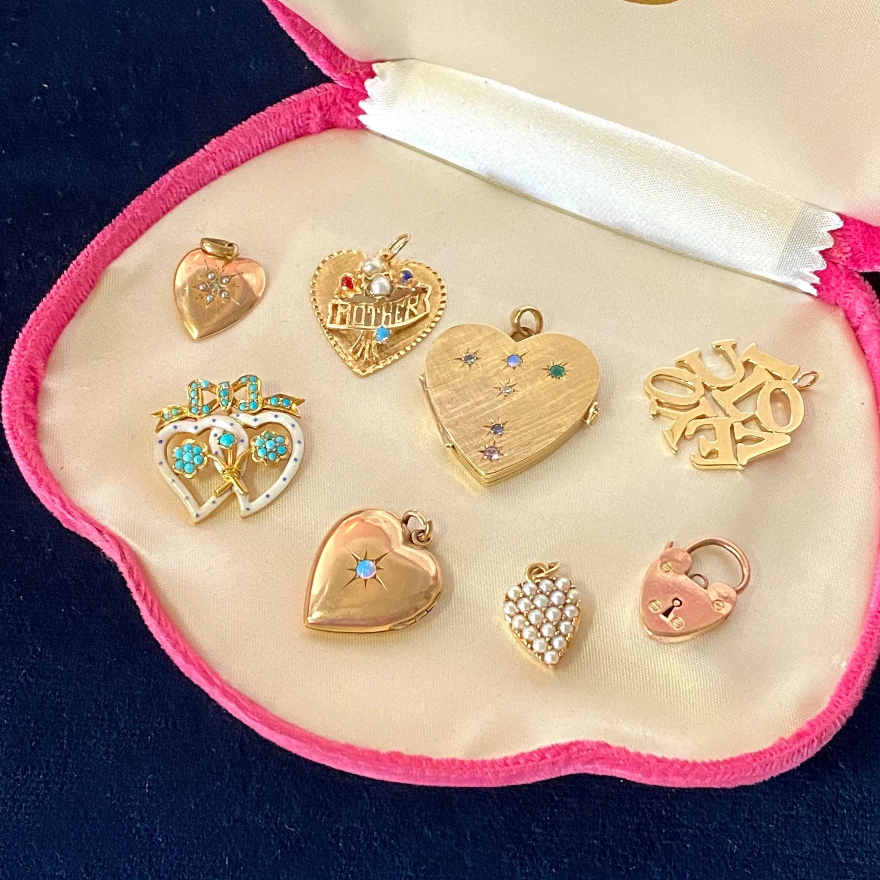 Victorian Puffed Heart Charm sold by Ariel Gordon Jewelry product image thumbnail 2