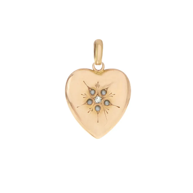 Victorian Puffed Heart Charm sold by Ariel Gordon Jewelry