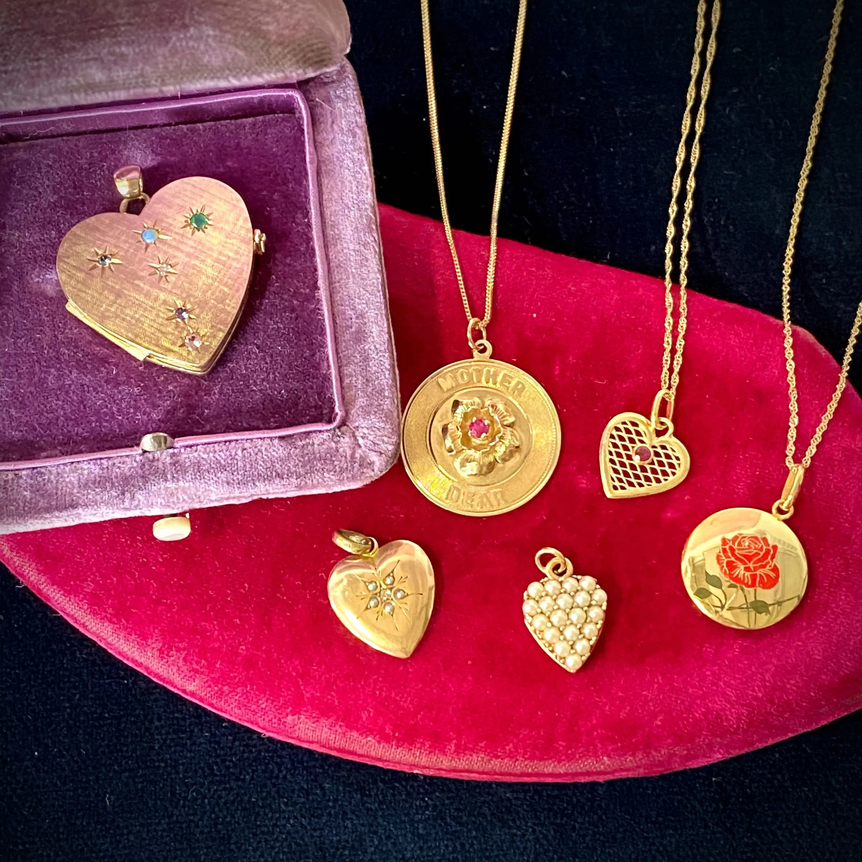 Victorian Puffed Heart Charm sold by Ariel Gordon Jewelry product image thumbnail 5