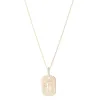 Orion Pavé Dog Tag sold by Ariel Gordon Jewelry