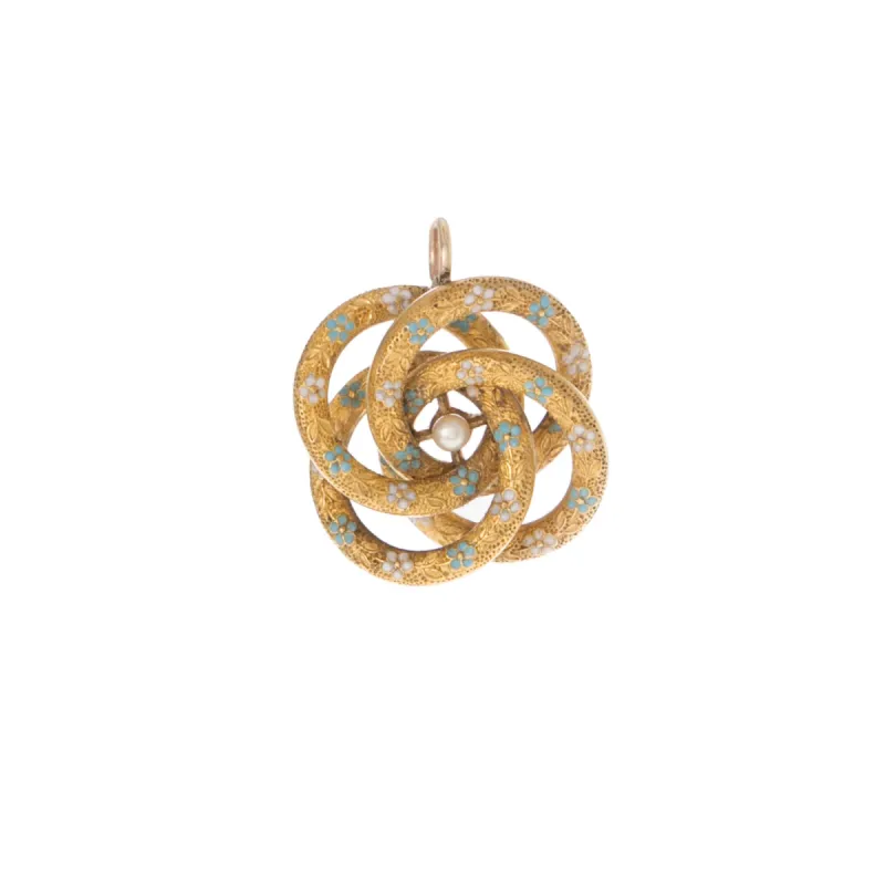 Forget Me Not Lovers Knot sold by Ariel Gordon Jewelry