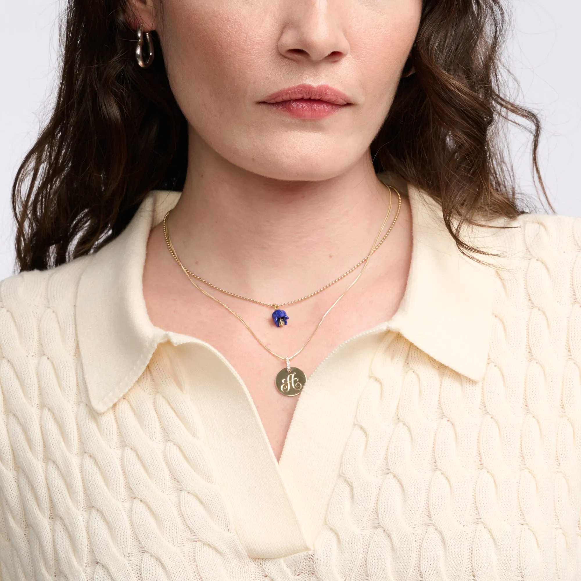 Diamond Floret Lapis Pendant sold by Ariel Gordon Jewelry product image thumbnail 4