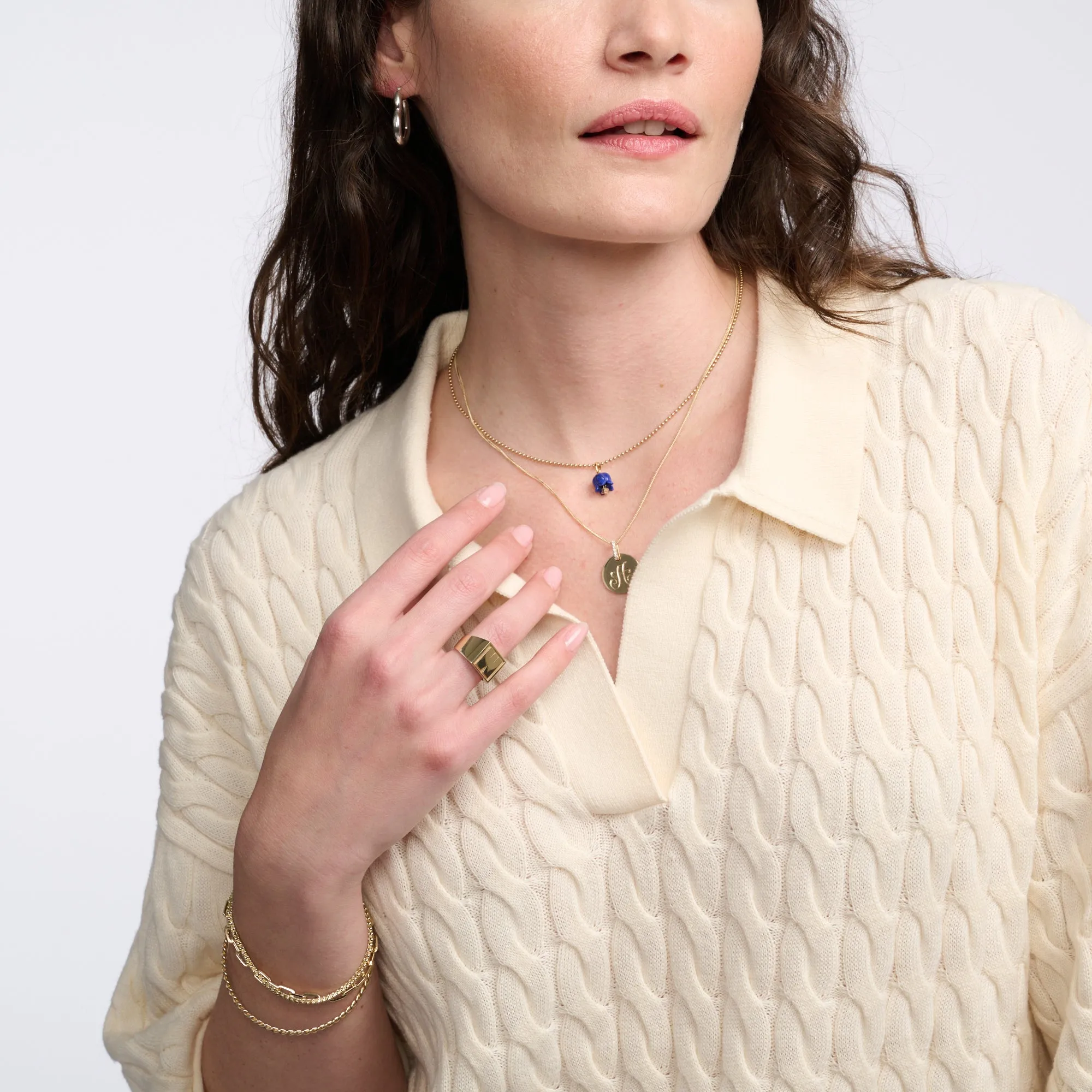 Diamond Floret Lapis Pendant sold by Ariel Gordon Jewelry product image thumbnail 5