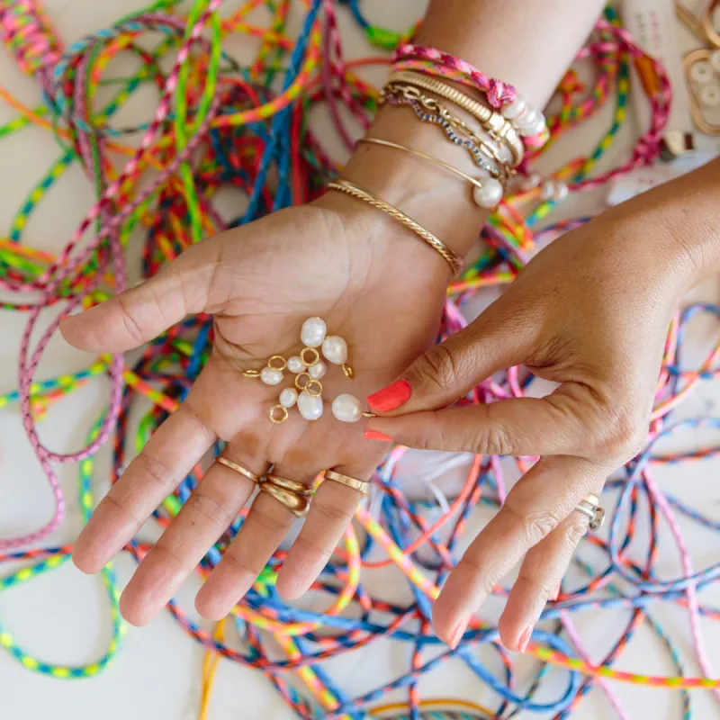 AGJ x HonestlyWTF:  DIY Knotty (extra) Pearl Charms sold by Ariel Gordon Jewelry