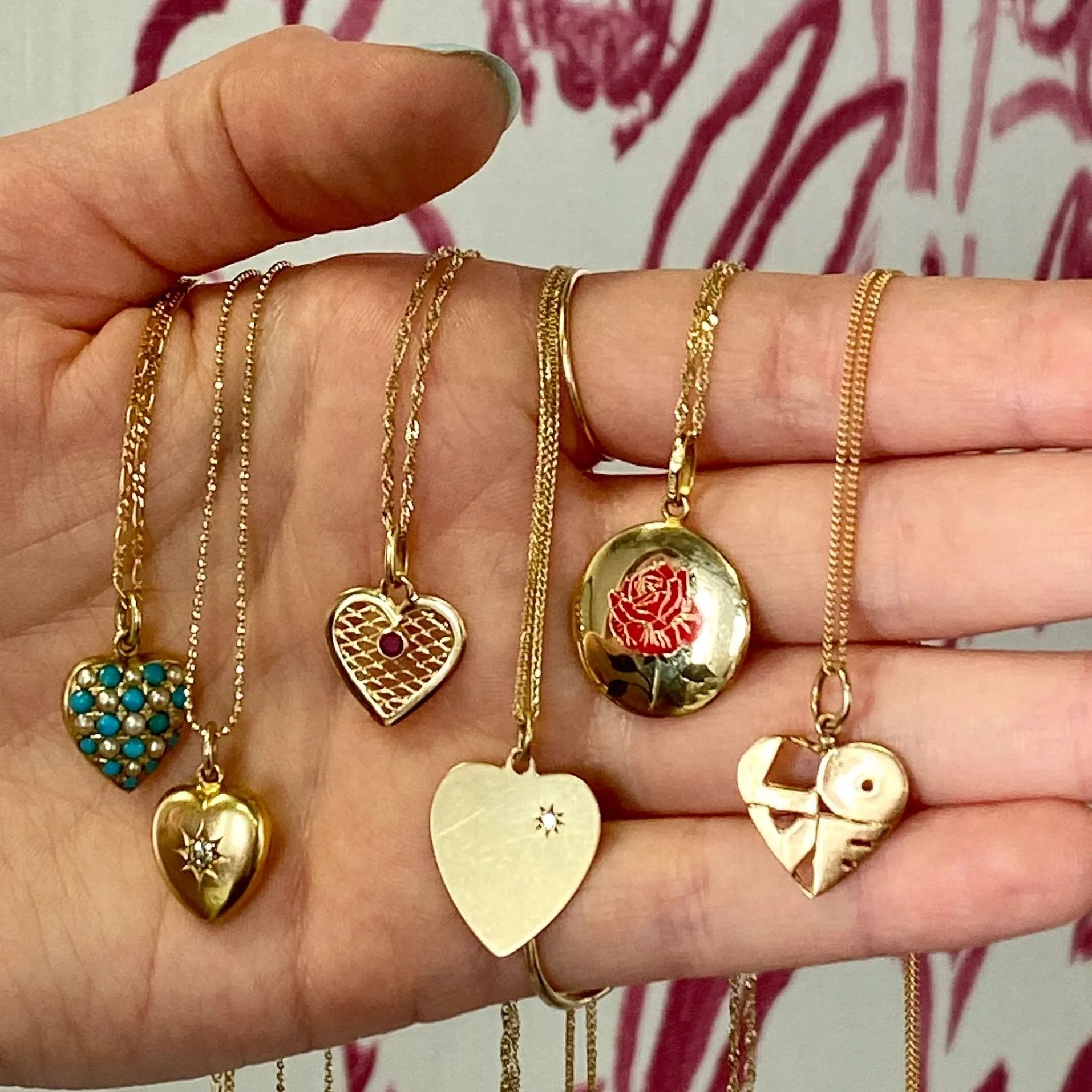 Victorian Heart Diamond Locket sold by Ariel Gordon Jewelry product image thumbnail 3